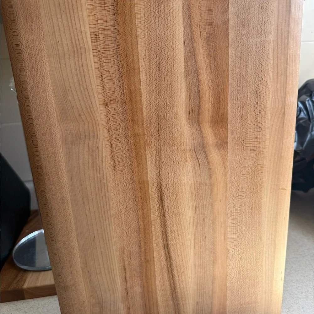 Williams Sonoma Beveled Edge Butcher Block Cutting Board in Natural Wood